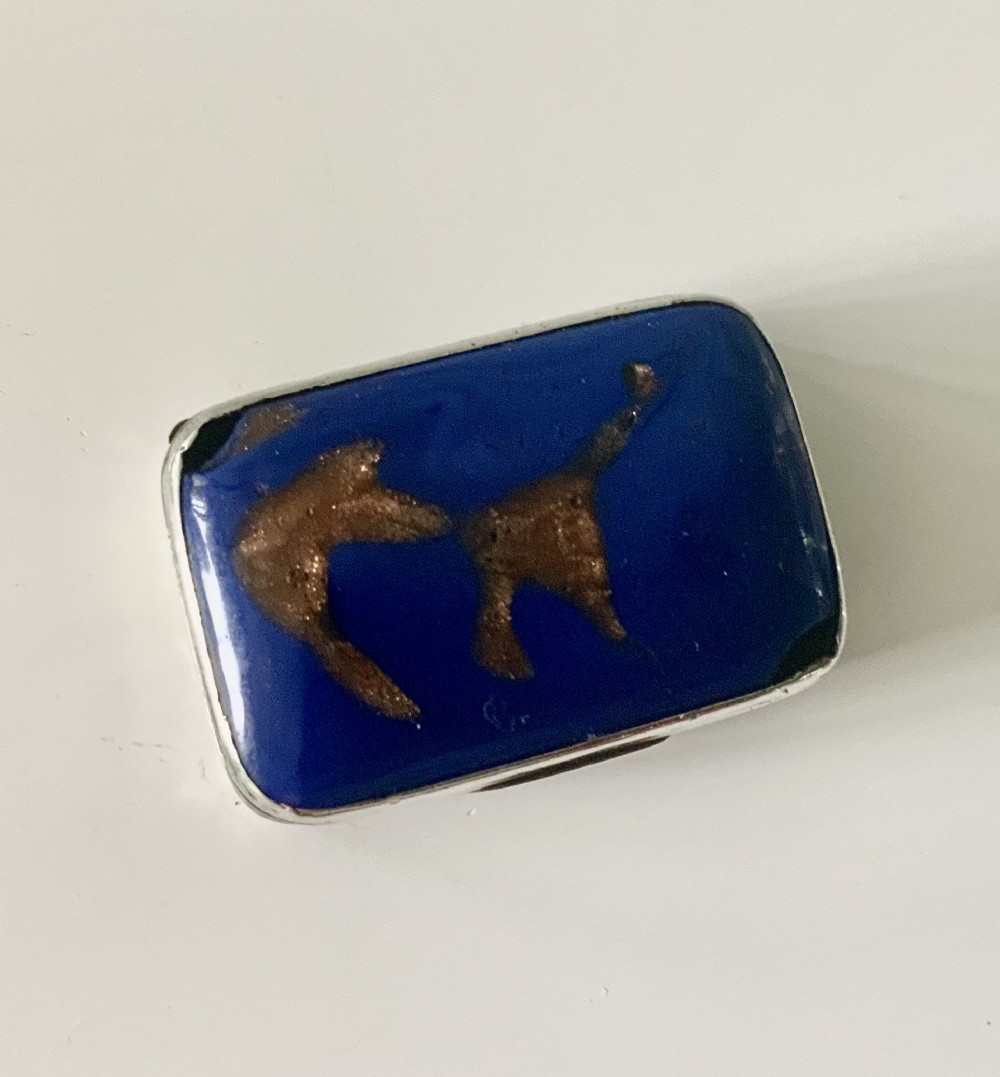 Rare Georgian Lapis Lazuli & silver vinaigrette