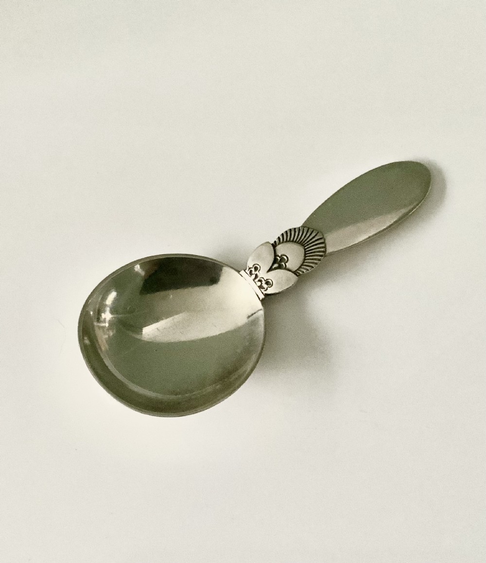 Georg Jensen silver caddy spoon