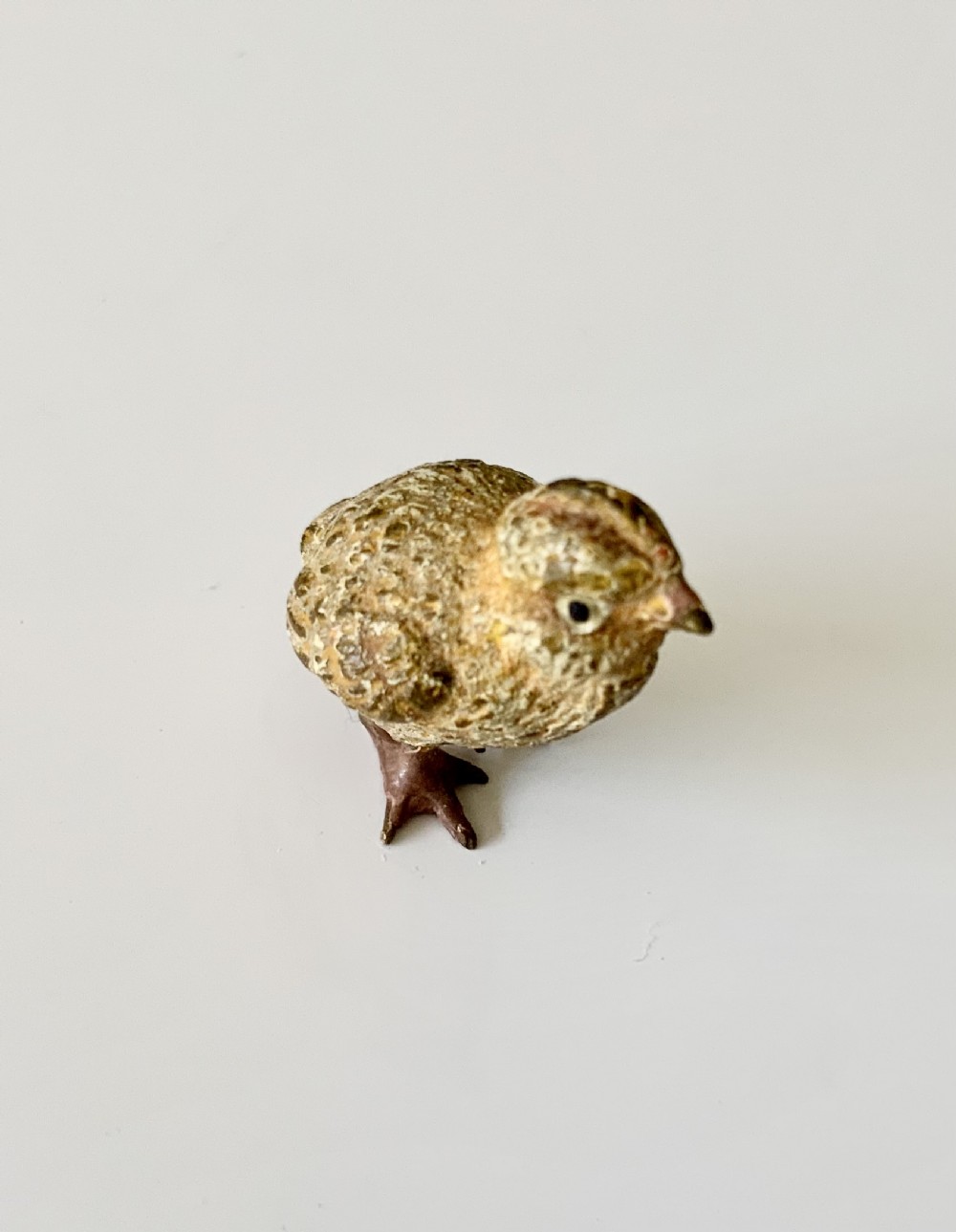 Austrian cold painted bronze miniature chick