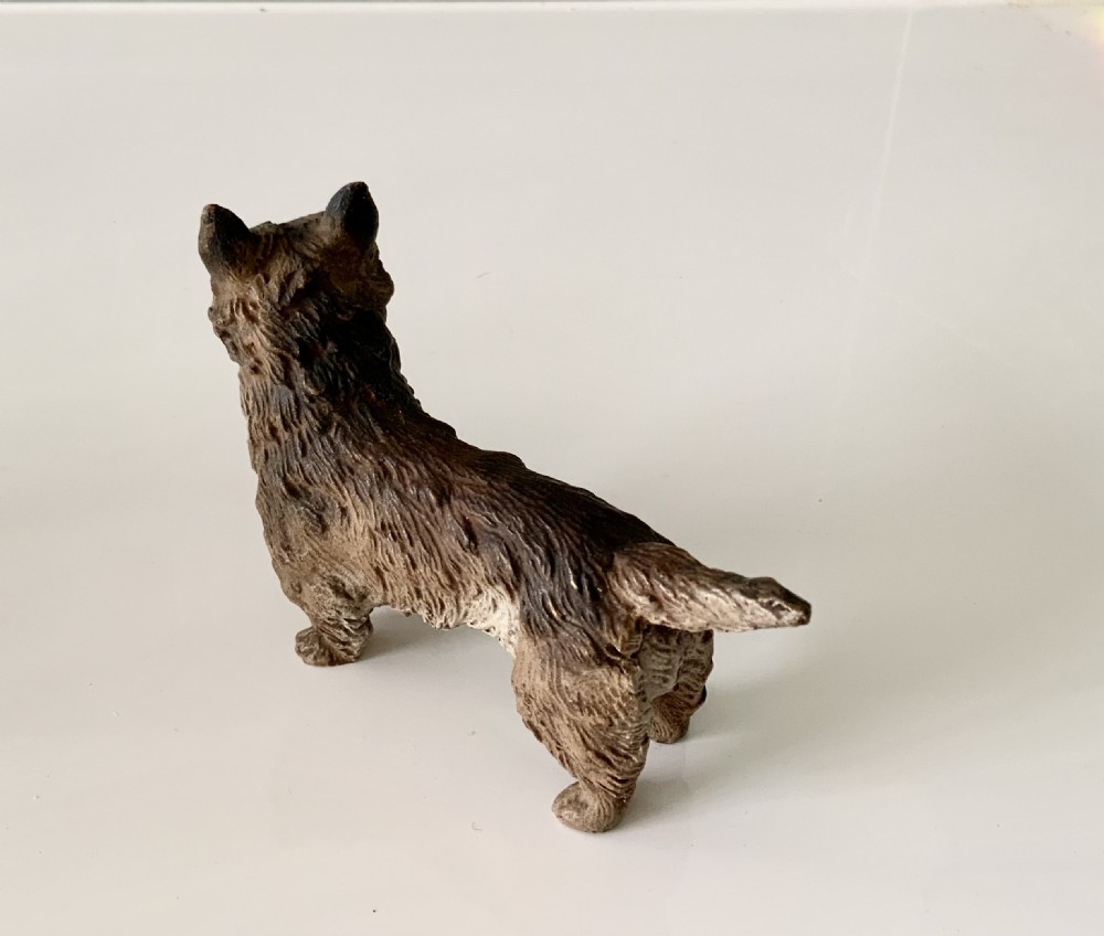 Austrian cold painted bronze terrier View III