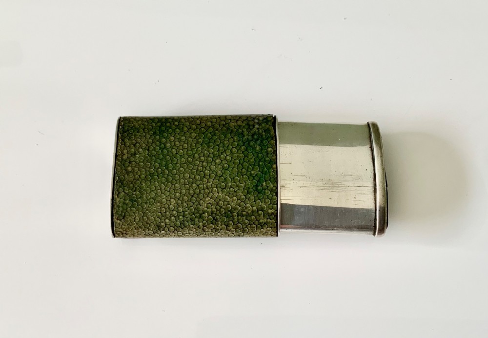 Art Deco Shagreen silver vesta View VII