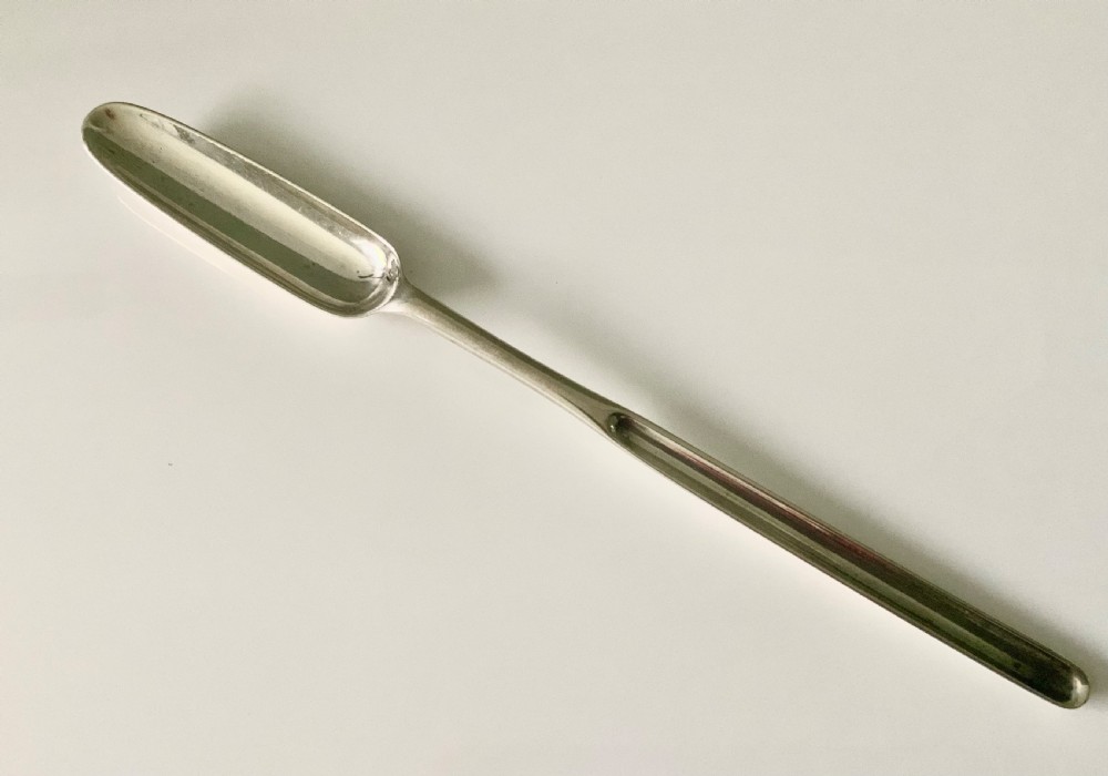 George III silver marrow scoop - Intaglio mark