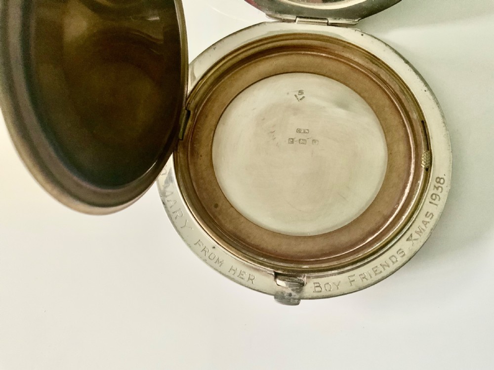 Art Deco silver compact View IV