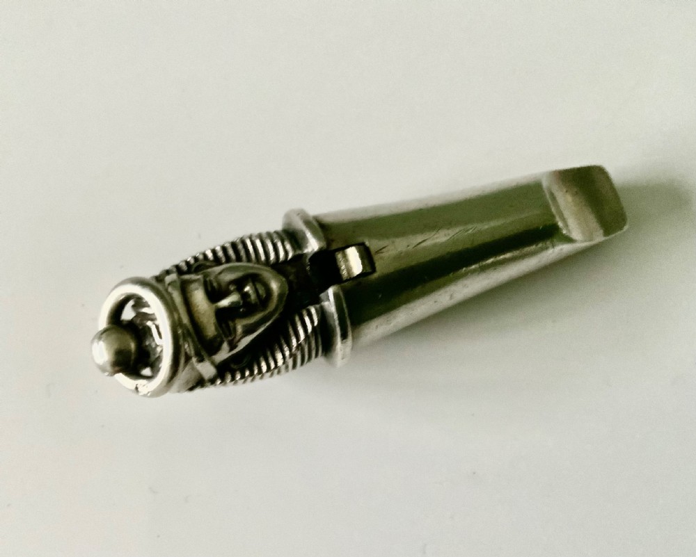 Victorian silver “Cameronians” whistle View III