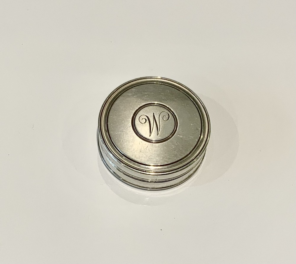 Georgian silver circular vinaigrette