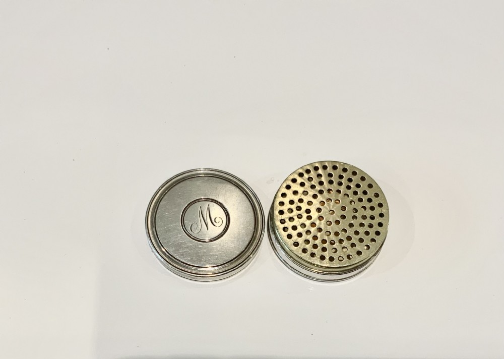 Georgian silver circular vinaigrette View II