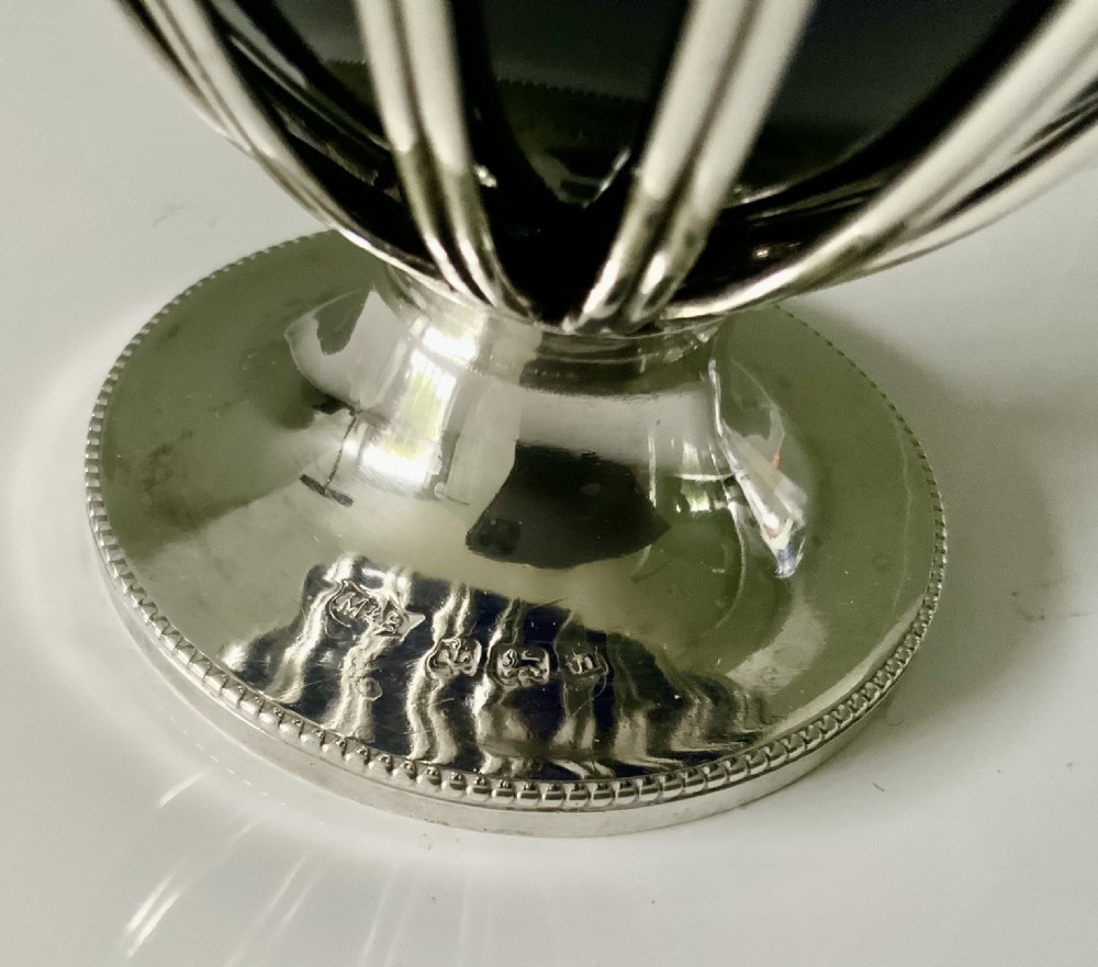 Edwardian silver sugar basket View IV