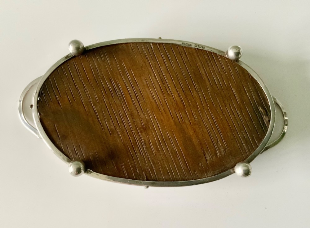 Miniature silver tea service & tray View VI