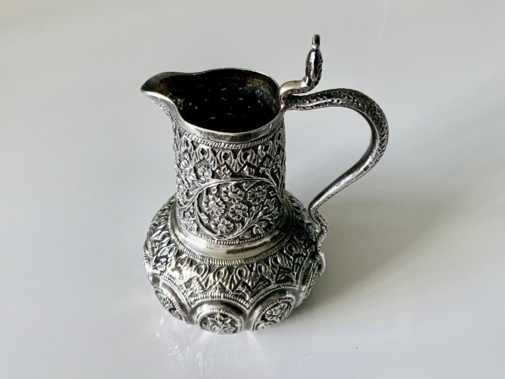 Indian silver 19th century milk jug View V