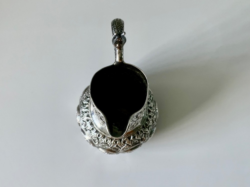 Indian silver 19th century milk jug View VII