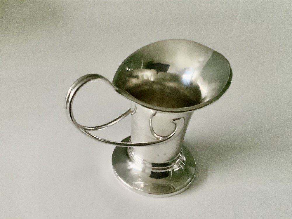 Art Nouveau silver cream jug View III