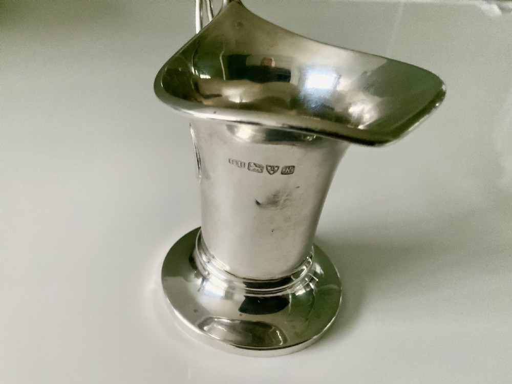 Art Nouveau silver cream jug View V