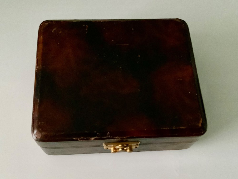 Bernard Instone silver enamel napkin rings - original box View VIII