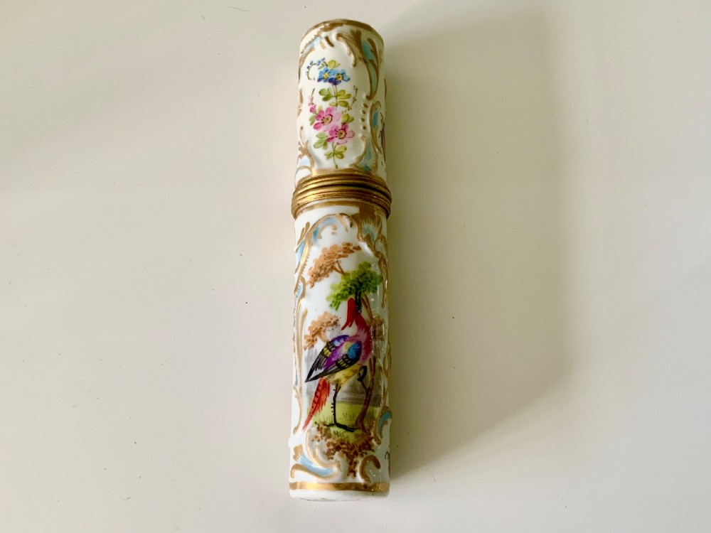 Continental porcelain bodkin case - 19th century View II