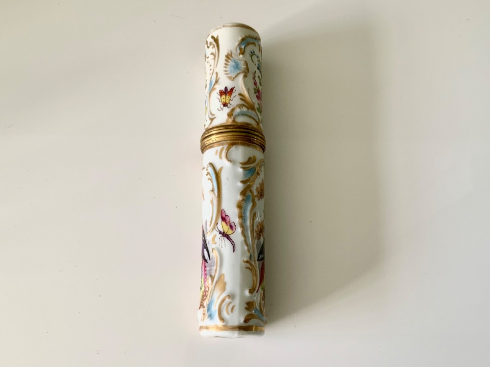 Continental porcelain bodkin case - 19th century View V