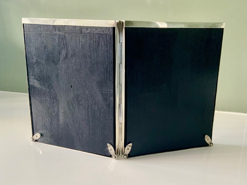 Silver double folding photograph fram View II