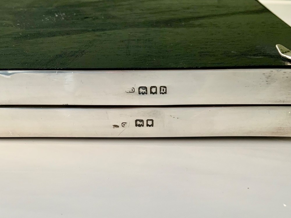 Silver double folding photograph fram View V