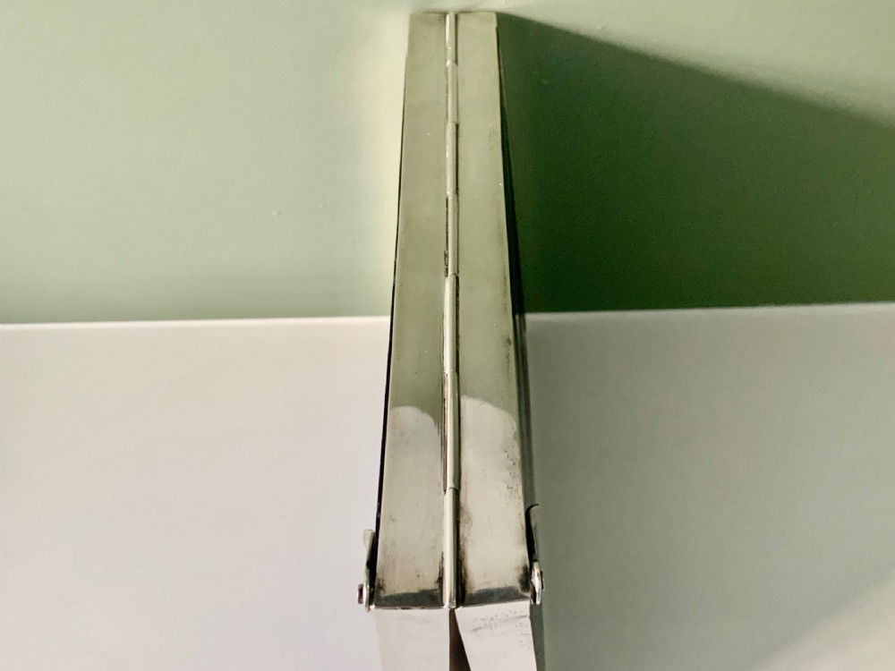 Silver double folding photograph fram View VI