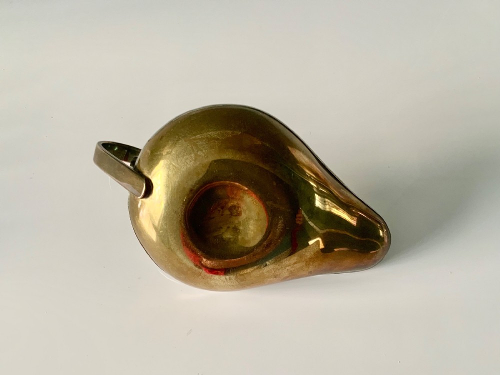 Mid-century Greek silver and brass candlestick View V