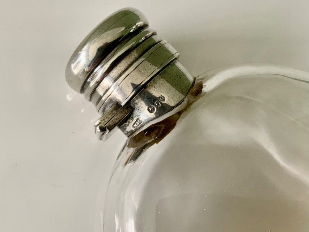 Sampson Mordan silver hipflask View II