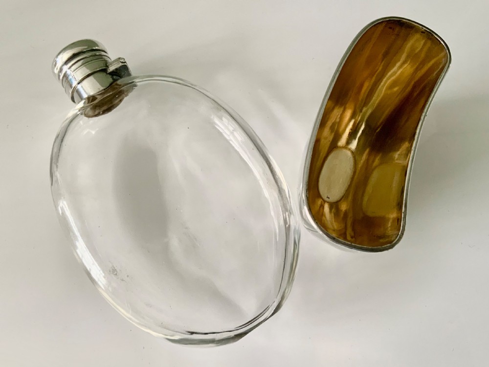 Sampson Mordan silver hipflask View III