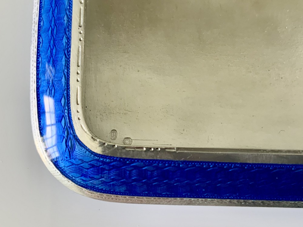 Austrian silver & enamel box - vinaigrette View V