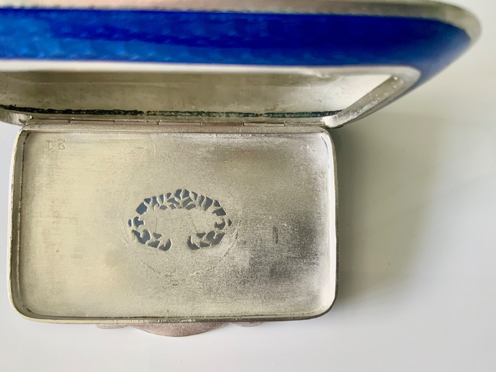 Austrian silver & enamel box - vinaigrette View VI