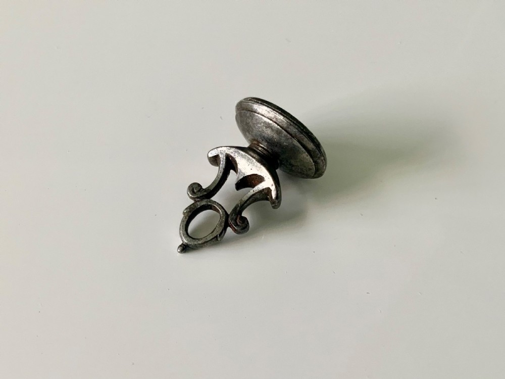Mid 18th century cut steel seal - English View III