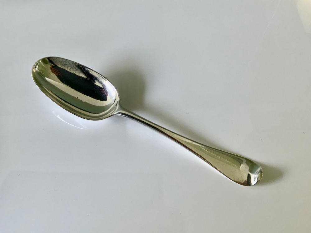 Georgian silver tablespoon - David Willaume 1725