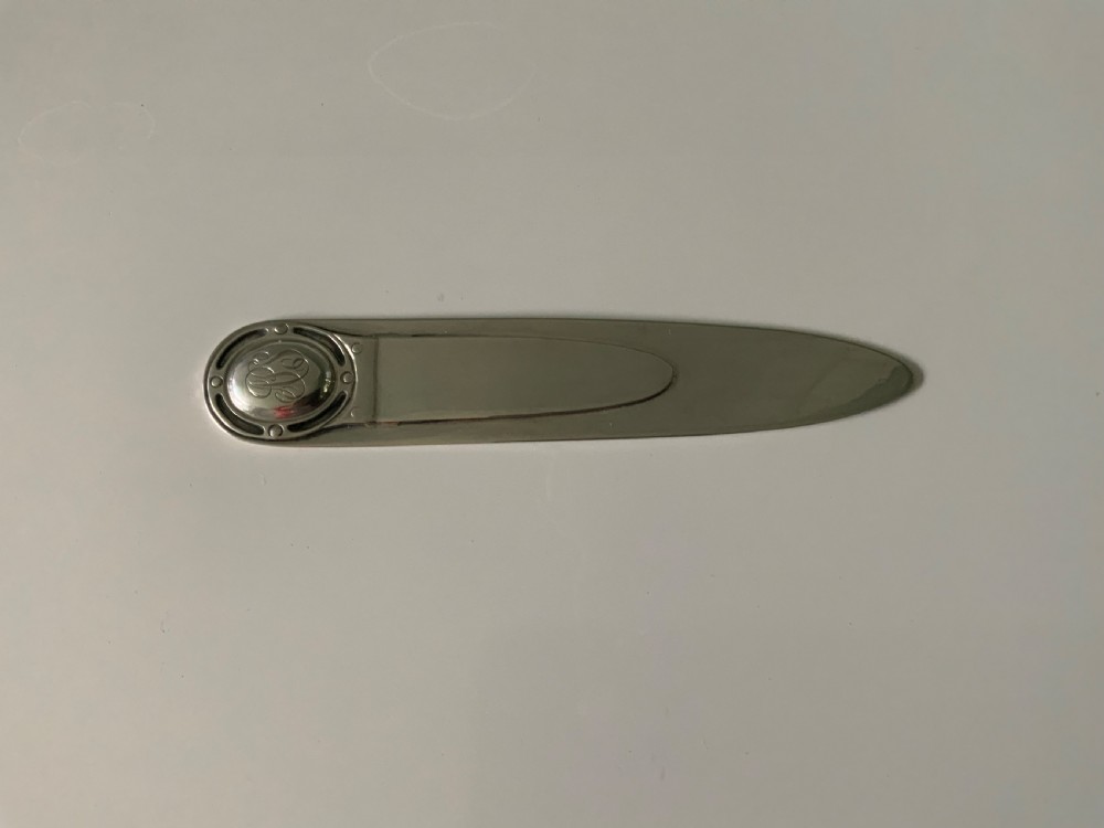 American Arts & Crafts silver bookmark