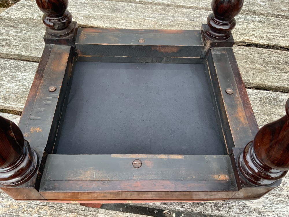 William IV solid rosewood stool - John Kendell Leeds View V