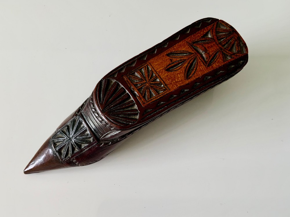 19th Century Wooden snuff shoe