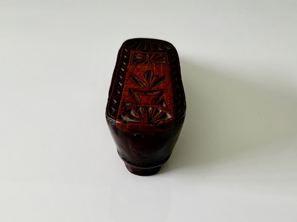 19th Century Wooden snuff shoe View V