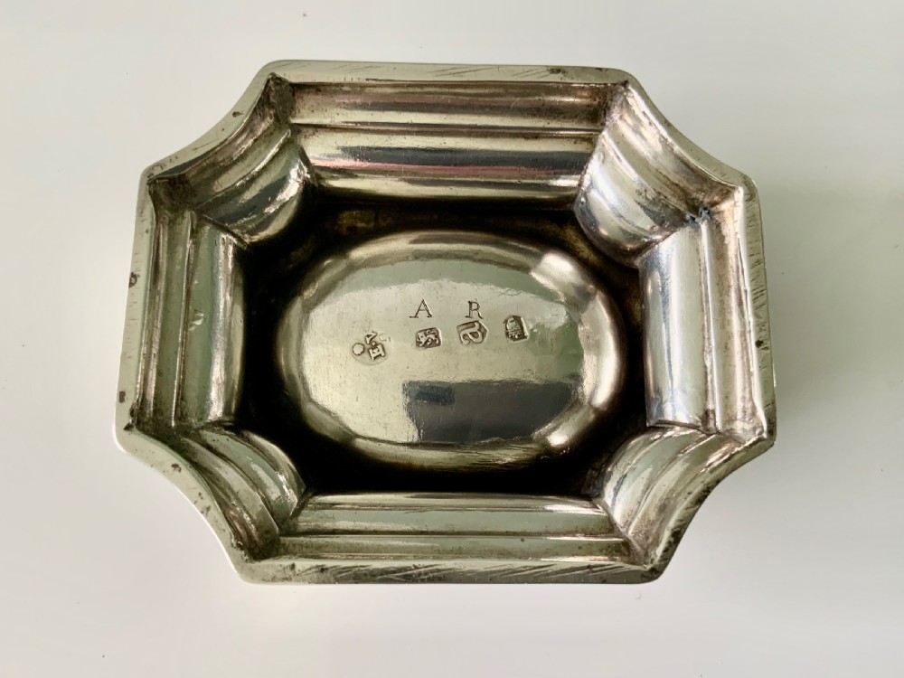 Georgian silver trencher salt View II