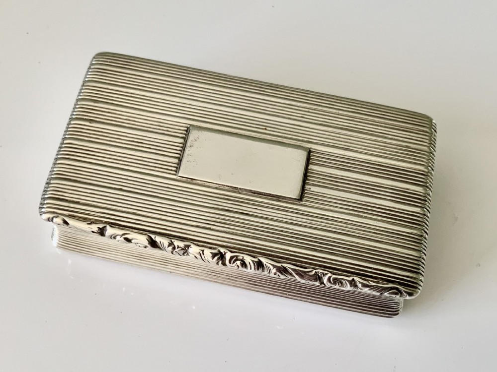 William IV silver snuff box