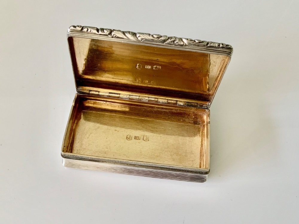 William IV silver snuff box View II