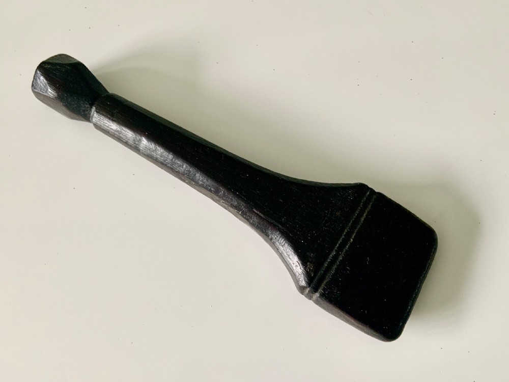 19th century sailors hardwood seam rubber