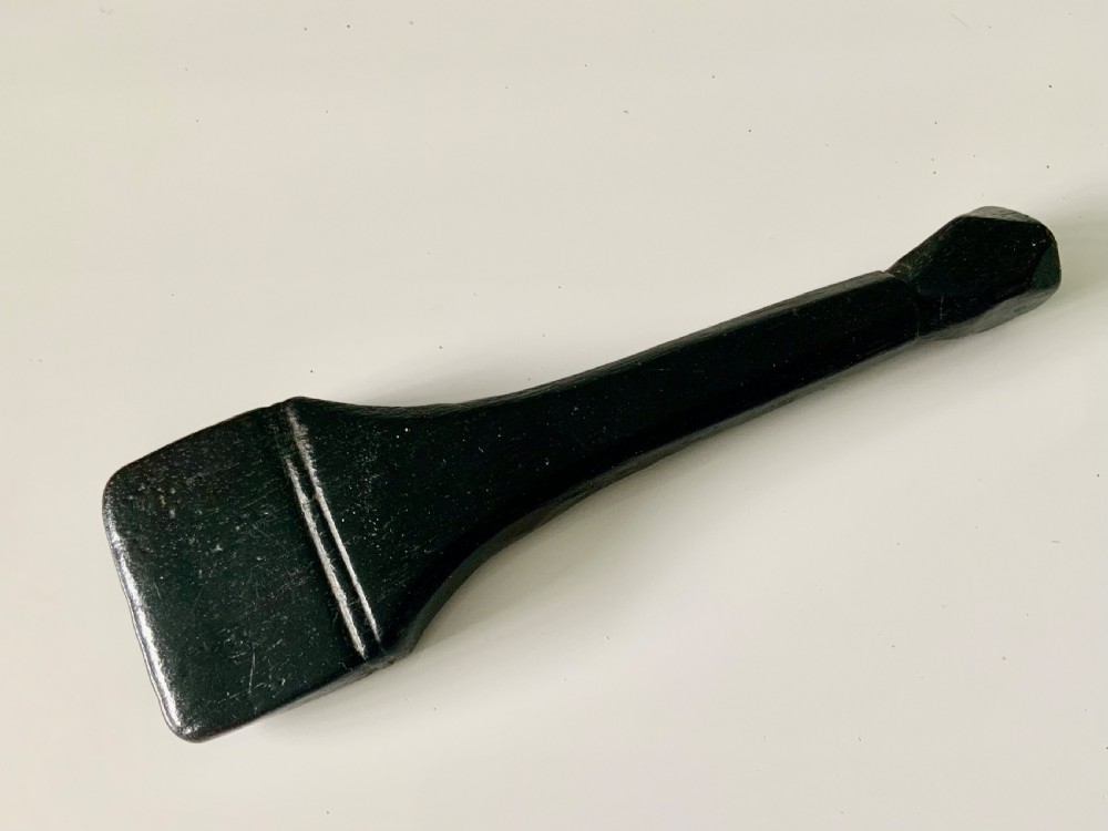19th century sailors hardwood seam rubber View II
