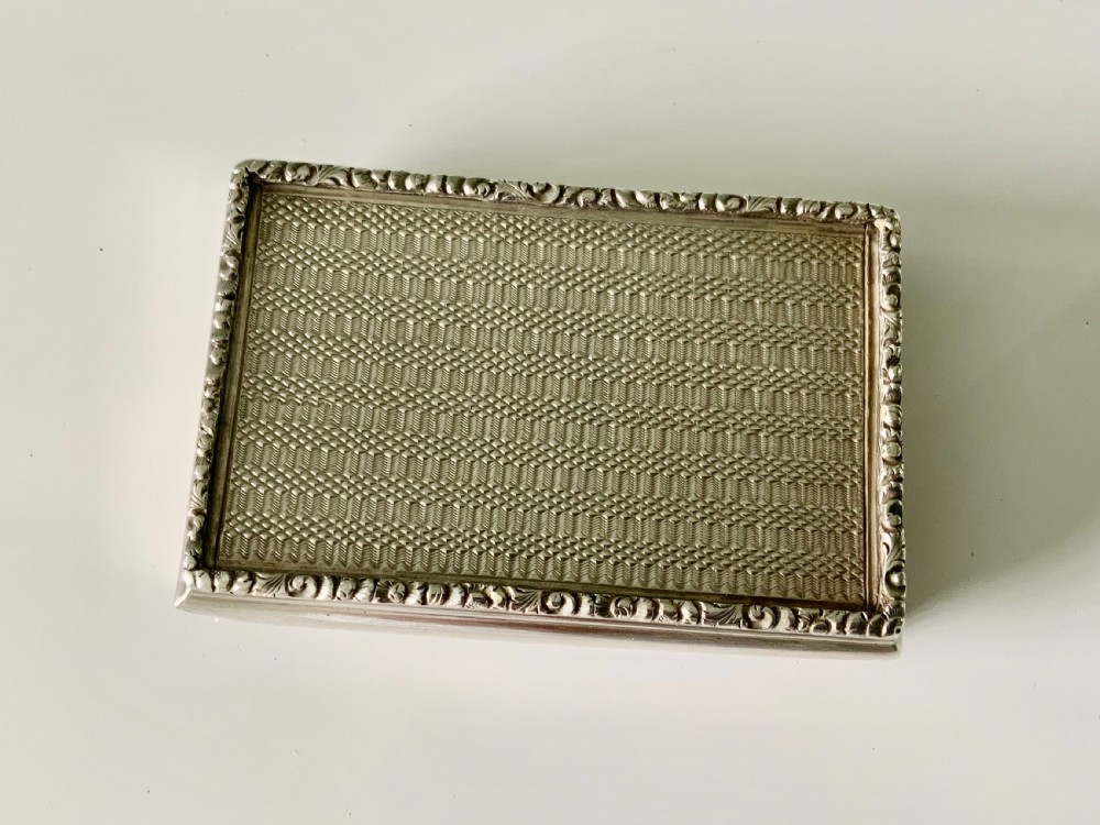 William IV silver snuff box View II