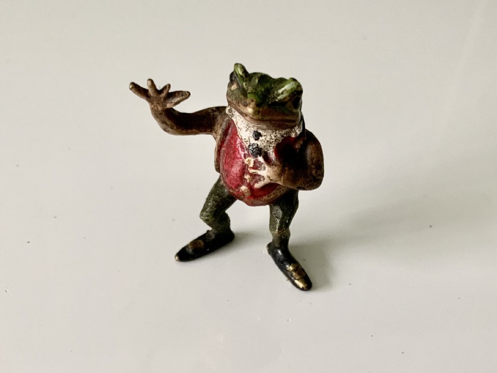 Beatrix Potter - Jeremy Fisher cold painted bronze