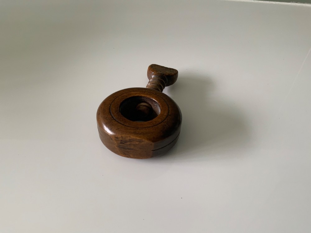 19th century treen pocket nutcracker View V