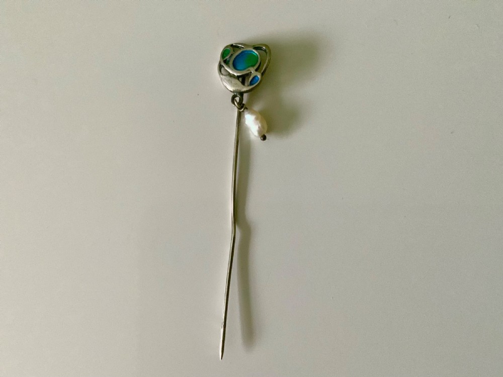 Liberty & Co Silver & Enamel stickpin