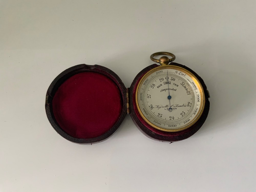 Negretti & Zambra cased Barometer & Altimeter