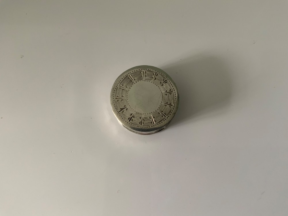 Georgian silver patch box