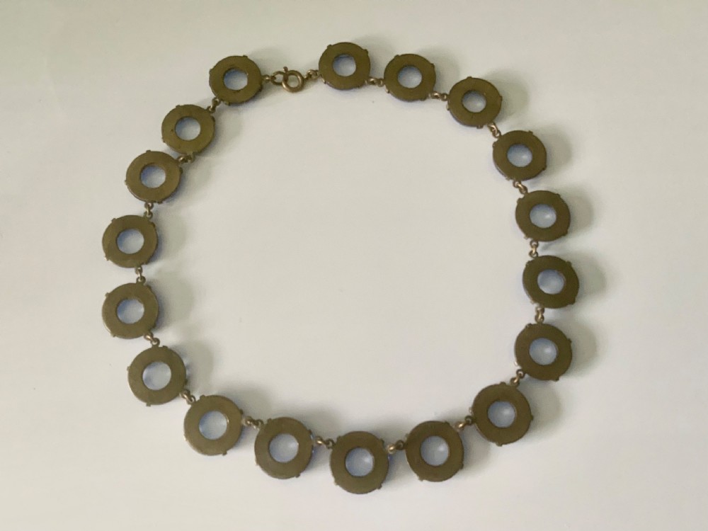Art Deco Czech Vauxhall glass necklace View II