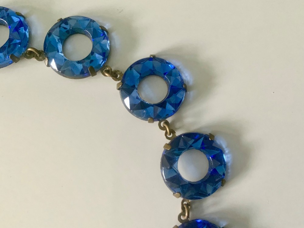 Art Deco Czech Vauxhall glass necklace View III