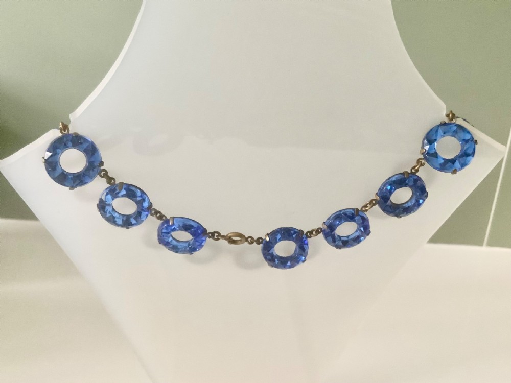 Art Deco Czech Vauxhall glass necklace View IV