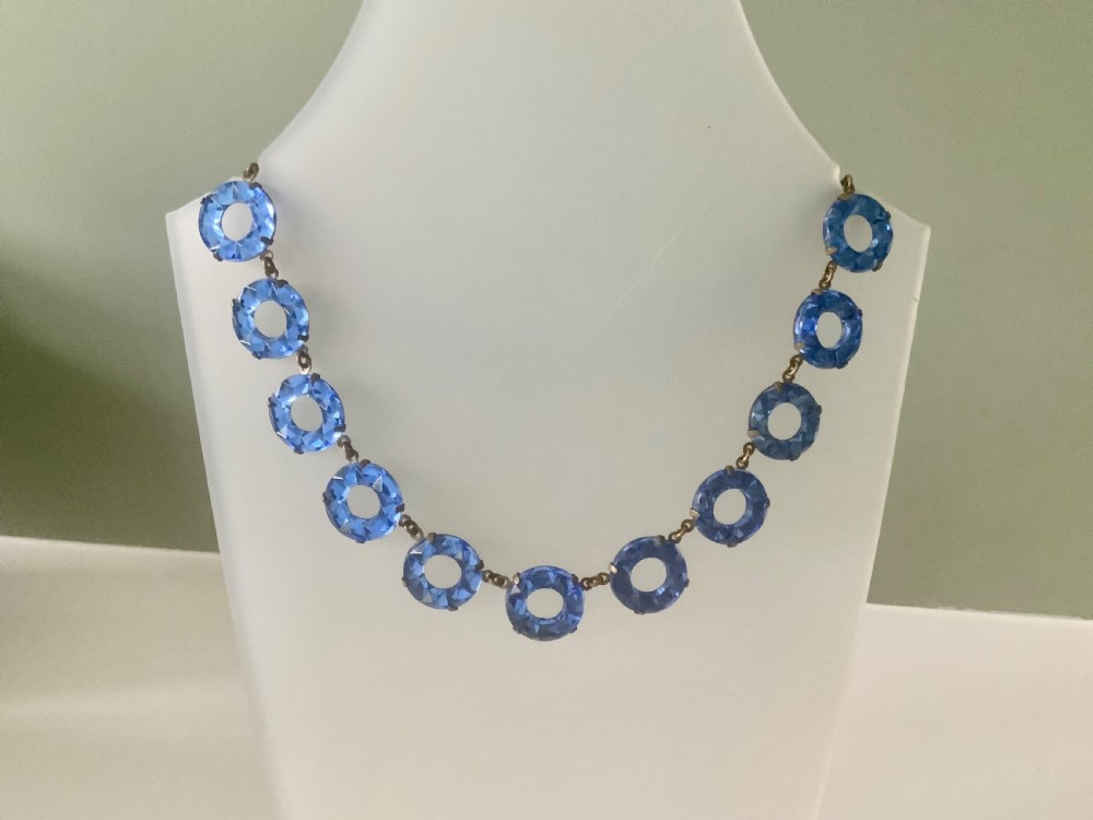 Art Deco Czech Vauxhall glass necklace View V