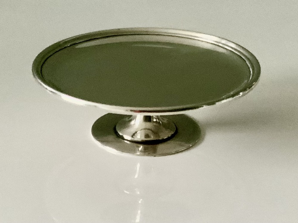 19th century miniature silver tazza