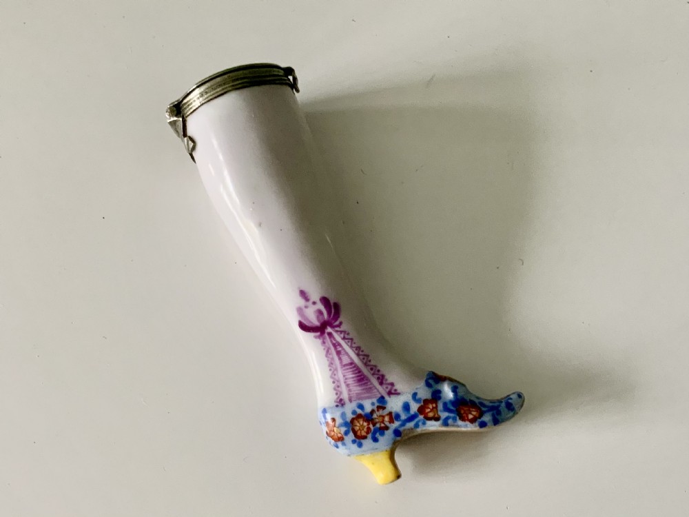 19th century porcelain needle holder View II